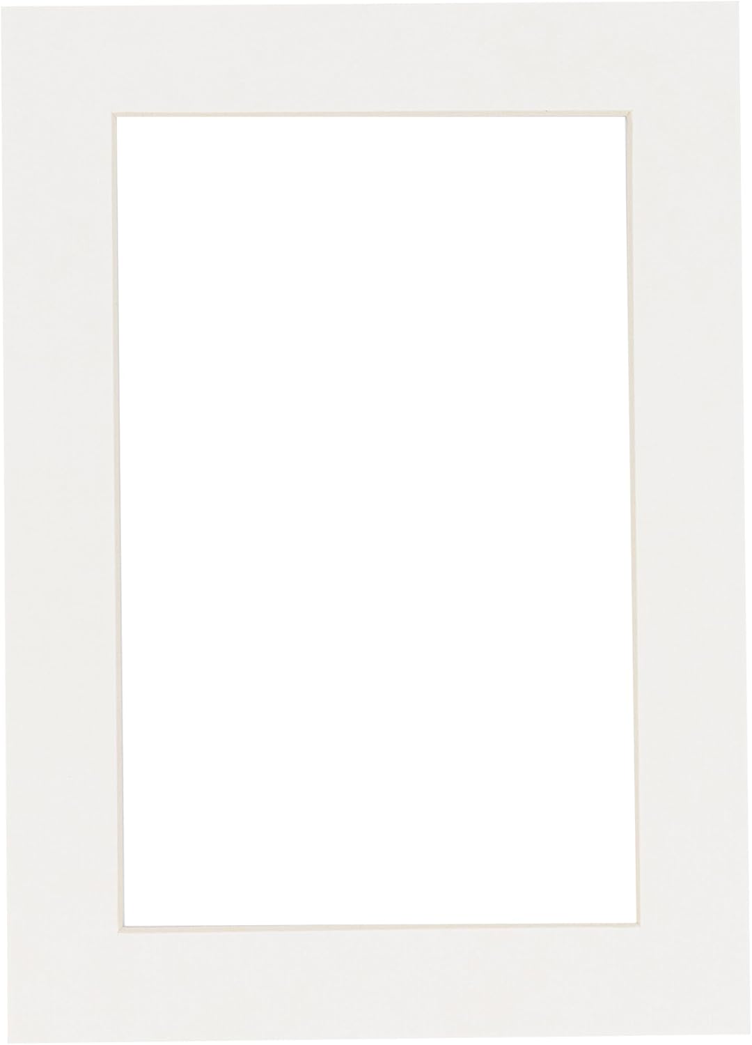 5x7 Mat for 8.5x11 Frame - Precut Mat Board Acid-Free Textured White 5x7 Photo Matte For a 8.5x11 Picture Frame, Premium Matboard for Family Photos, Show Kits, Art, Picture Framing, Pack of 1 Mat