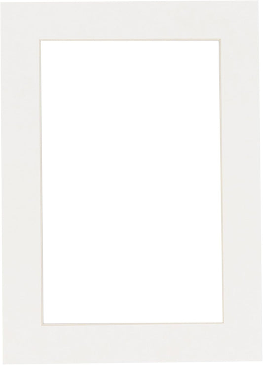 5x7 Mat for 8.5x11 Frame - Precut Mat Board Acid-Free Show Kit with Backing Board, and Clear Bags Textured White 5x7 Photo Matte Made to Fit a 8.5x11 Picture Frame Matboard for Framing, Pack of 1 Mat
