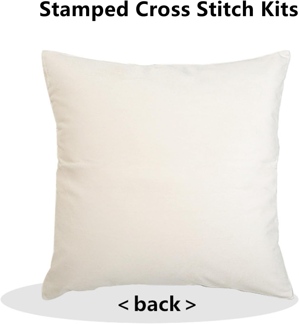 Fanxvivy Stamped Cross Stitch Kits for Adults Beginners Pillow Needlepoint Kit with Embroidery Pattern Needlework Kit Prestamped Stitches Kit 11CT Cross Stitching-Magic Mandala 18x18 inch
