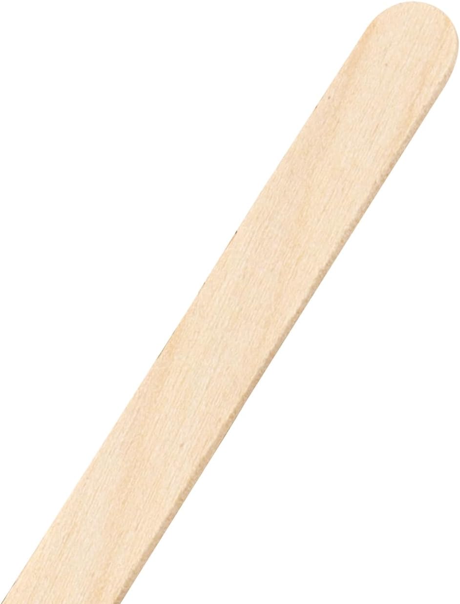 3000 Pieces Wood Craft Sticks, 4.5 Inch, Natural Color, Ice Cream Wooden Sticks for DIY Crafts, Waxing, and Art Projects