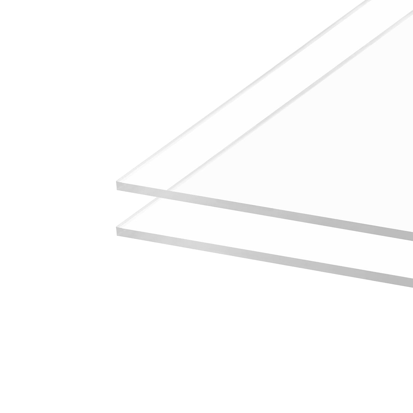 Clear Acrylic Sheet 18" x 24" x 1/8" Thick (3mm) Cast Plexiglass Panel Transparent Plastic Board for Craft, Display Projects, Wedding Sign, Laser Cutting, Engrave, Pack of 2
