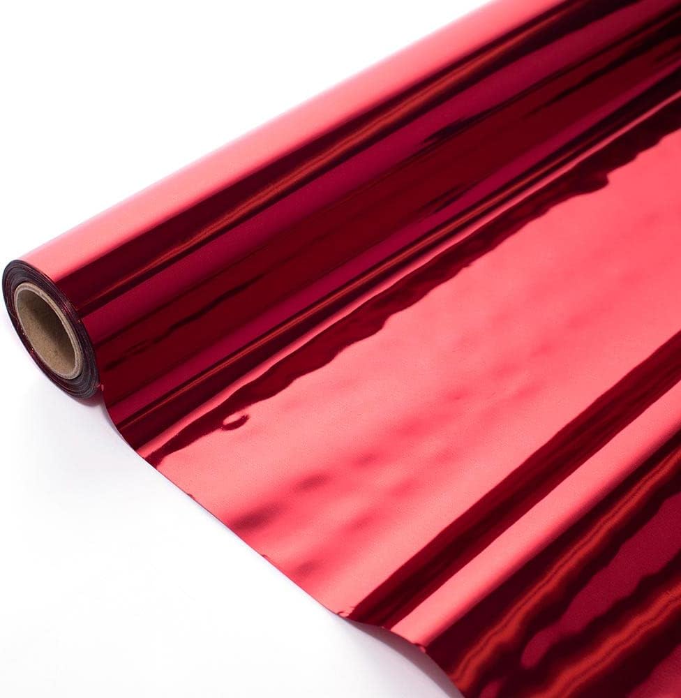 TCDesignerProducts Anderson's Red Shiny Metallic PVC Roll: 47" x 100' Flame-Resistant Event Decor for Weddings, Parties, Photo Booths, Gift Wrap, Table Covers, Backdrops, Crafts & Holiday Decorations