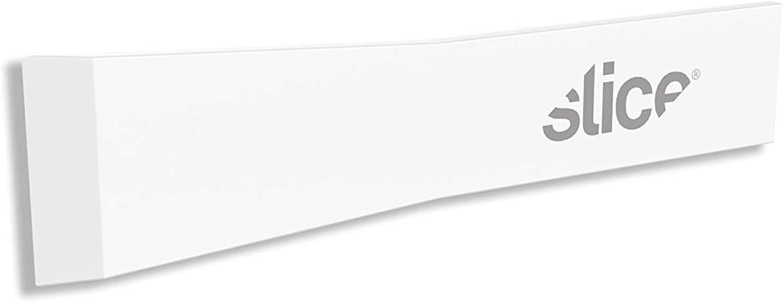 Slice 10534-CS Chisel Blades, Ceramic Blade Lasts 11x Longer Than Metal, Finger Friendly Edge, 24 Blades, White