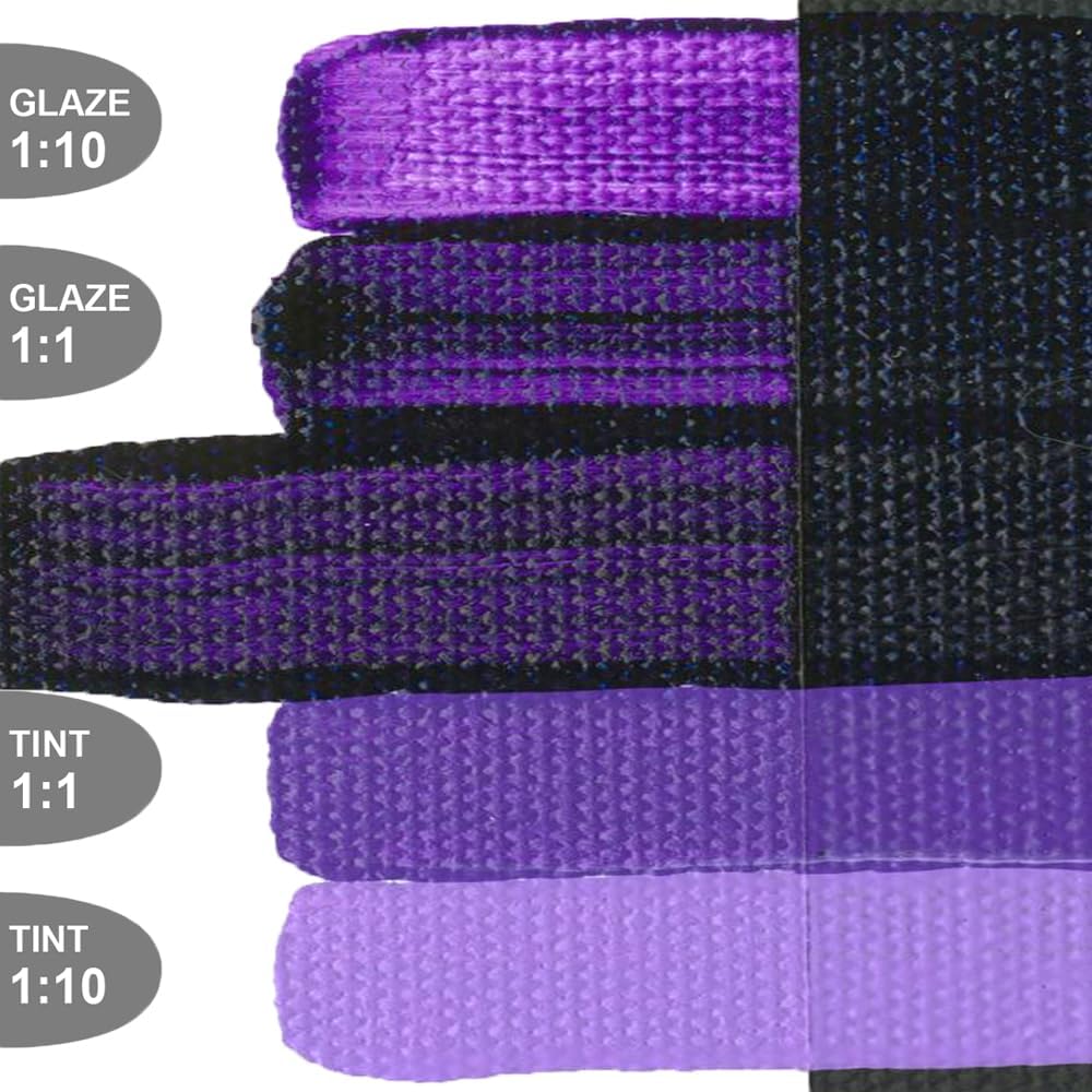 OPEN Slow-Drying Acrylics by GOLDEN, Dioxazine Purple, 2 fl oz. tube, Professional Acrylic Paint, Semi-Transparent