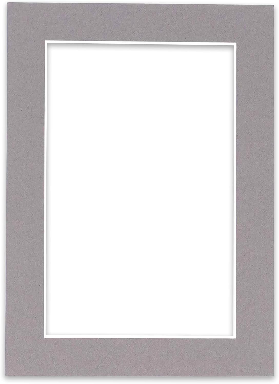 5x7 Mat for 8.5x11 Frame - Precut Mat Board Acid-Free Show Kit with Backing Board, and Clear Bags Charcoal 5x7 Photo Matte Made to Fit a 8.5x11 Picture Frame Matboard for Framing, Pack of 1 Mat