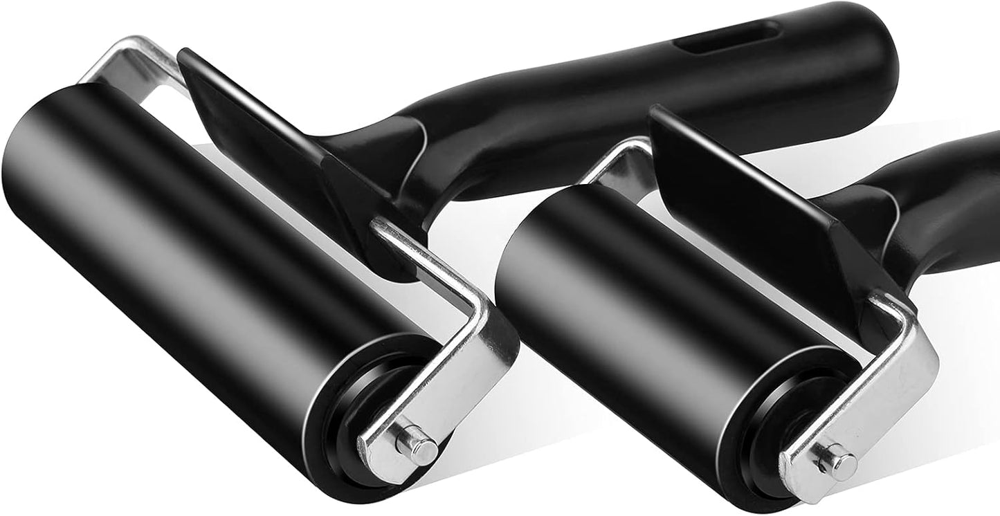 6 Inch Rubber Roller Tool, Rubber Brayer Roller for Printmaking by HRLORKC