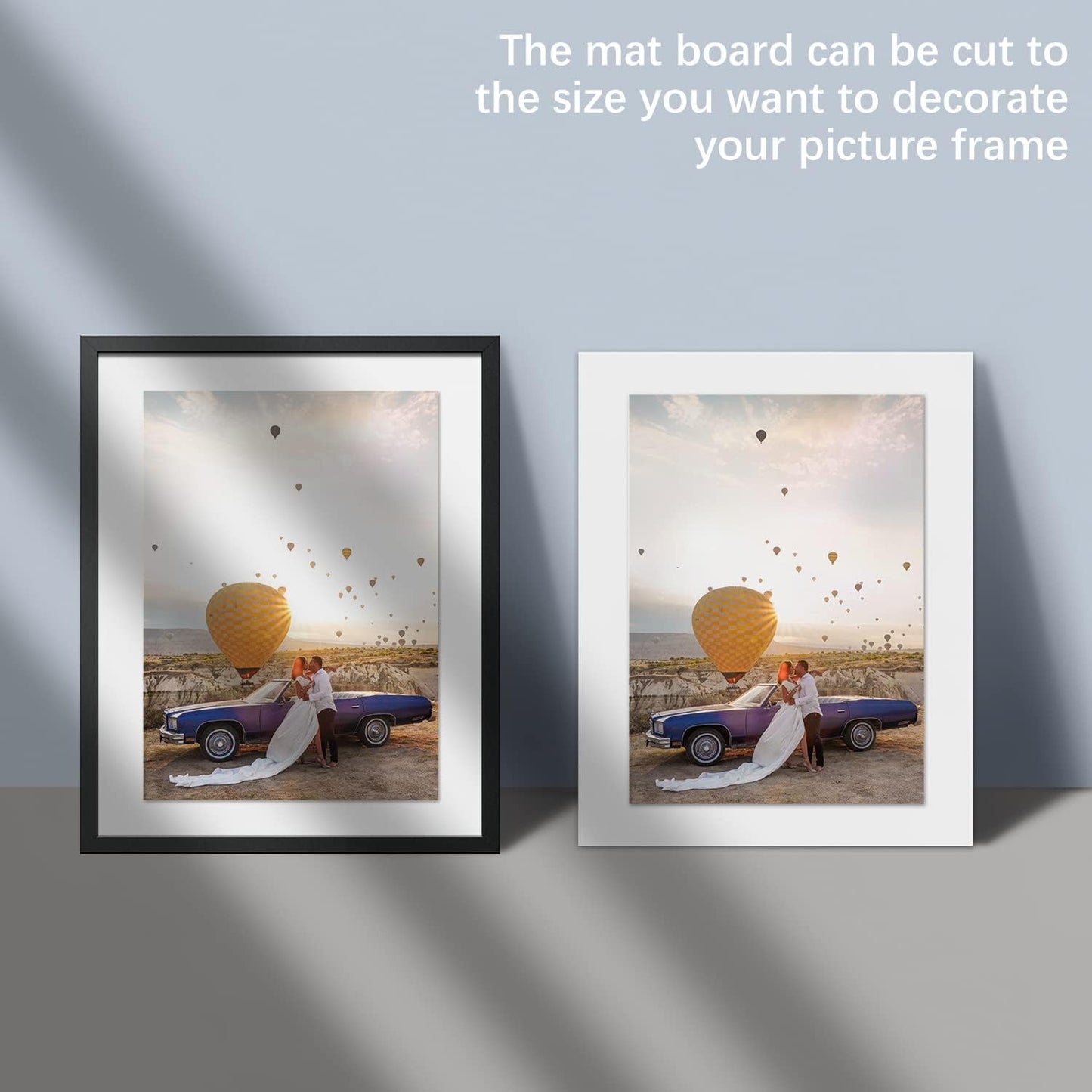 AUEAR, 10 Pack 16x20 Uncut Matte Boards White Photo Mat Board Great for Picture Framing, Print, Artwork