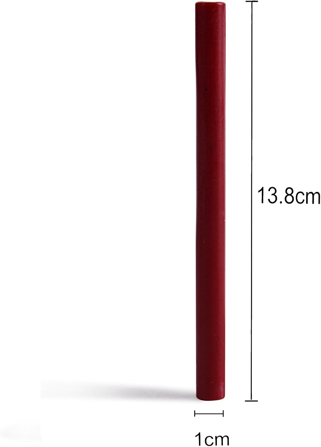 TELOSMA Matte Dark Red Glue Gun Sealing Wax Sticks Wax Seal Rod for Sealing Wine Bottle - 12 Sticks