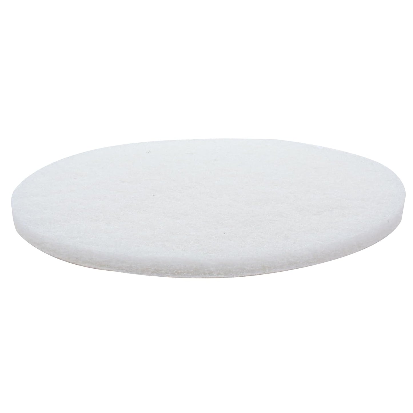 White Buffing and Polishing Pad with Hook and Loop Back | Apply Hard Wax Oils and Stain (20, 6 inch)