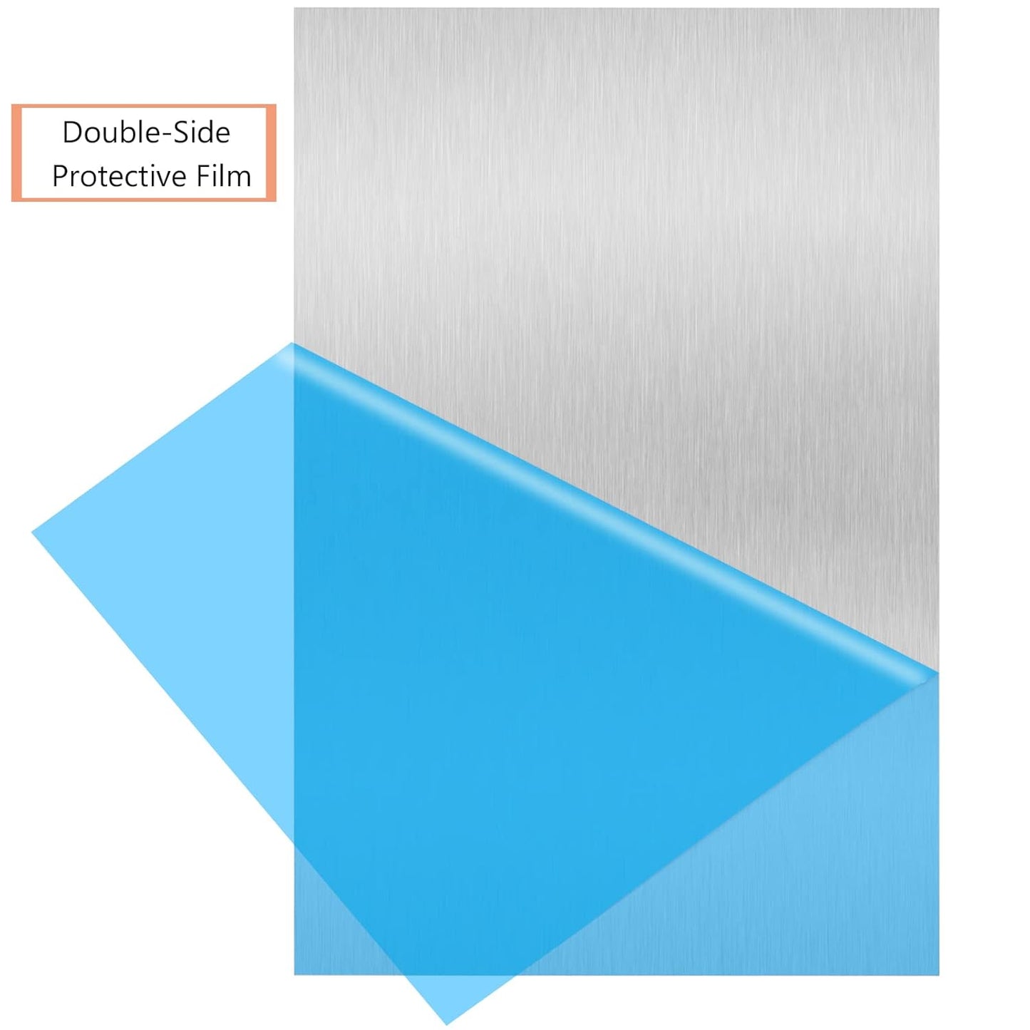 6061 T651 Aluminum Sheet Metal 8" x 12" x 1/16"(0.06”) Thin Aluminum Plate Flat Stock Covered with Protective Film 1.5MM Heat Treatable Rectangle Aluminum Metal Plate for Crafting, lndustry