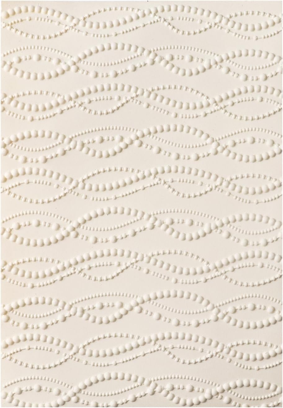 BAOFALI 3D Embossing Folder for Card Making,Abstract Art Geometric Wave Shaped Line Plastic Texture Fades Embossing Folder Template for Scrapbooking Cardstock Album DIY Decoration Paper Crafting
