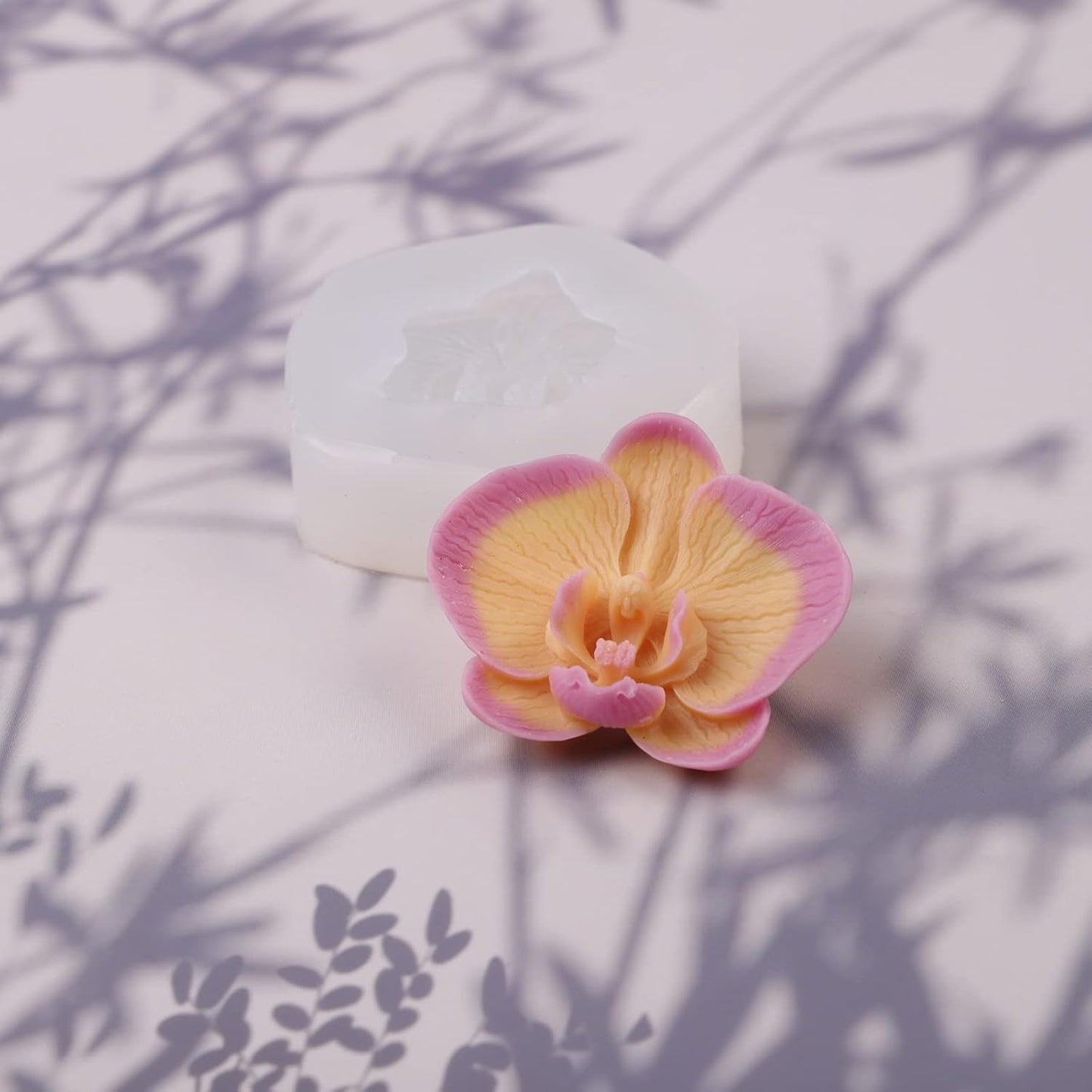 Phalaenopsis Scented Candle Resin Mold - Resin Casting Silicone Molds for Home Decor & Candle Making Wave Spiral Mold