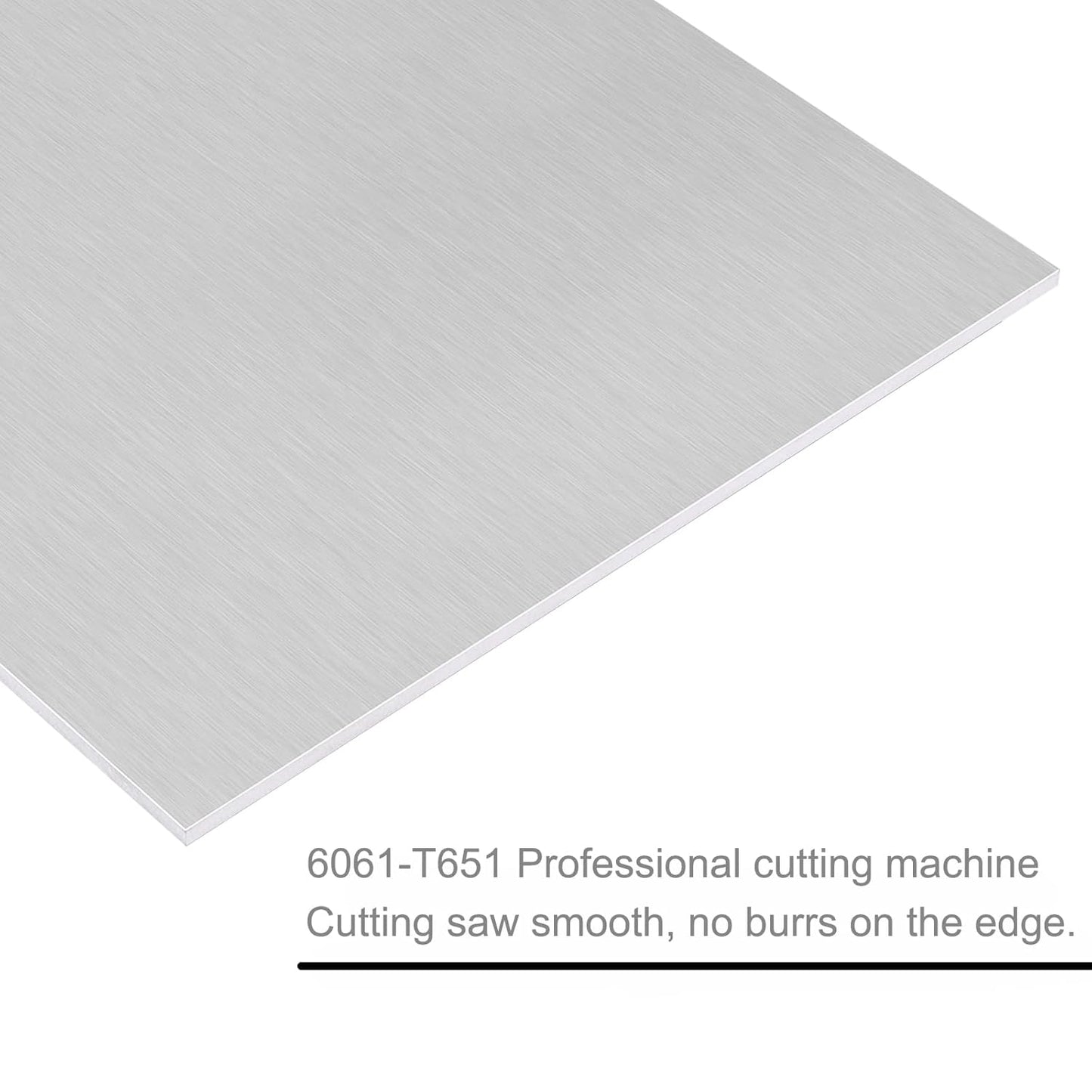 6061 T651 Aluminum Sheet Metal 8" x 12" x 1/16"(0.06”) Thin Aluminum Plate Flat Stock Covered with Protective Film 1.5MM Heat Treatable Rectangle Aluminum Metal Plate for Crafting, lndustry