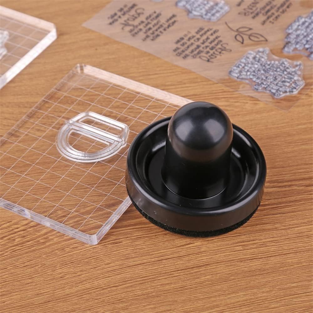 CYFUN DESIGN Rubber Stamp Pressure Tool for DIY Scrapbooking Crafts Stamp Embossing Tool,Precision Stamp Press Stamp Positioning Tools Arts Supplies Stamping Tools
