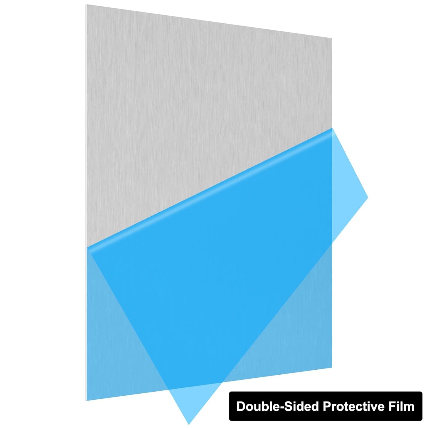 6061 T651 Aluminum Sheet Metal 16 x 16 x 1/8 (0.125”) Inch Flat Plain Aluminum Plate Covered with Protective Film, Heat Treatable Rectangle 3MM Aluminum Metal Plate for Crafting, Industrial
