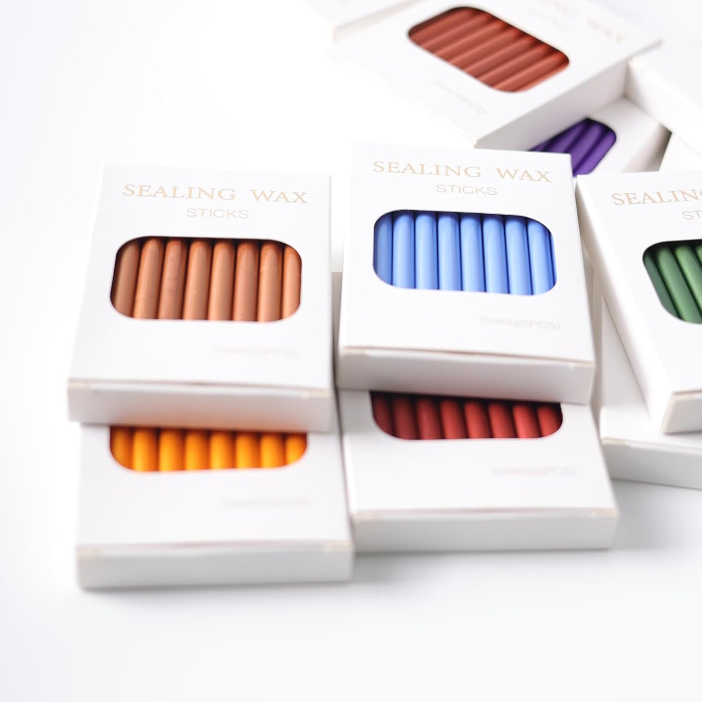 Pearl White Wax Seal Sticks, ONWINPOR 20pcs Glue Gun Wax Sealing Sticks for Wax Seal Stamp, Mini Glue Gun Wax Seal Sticks Suit for 0..28'' Glue Gun (Pearl White)
