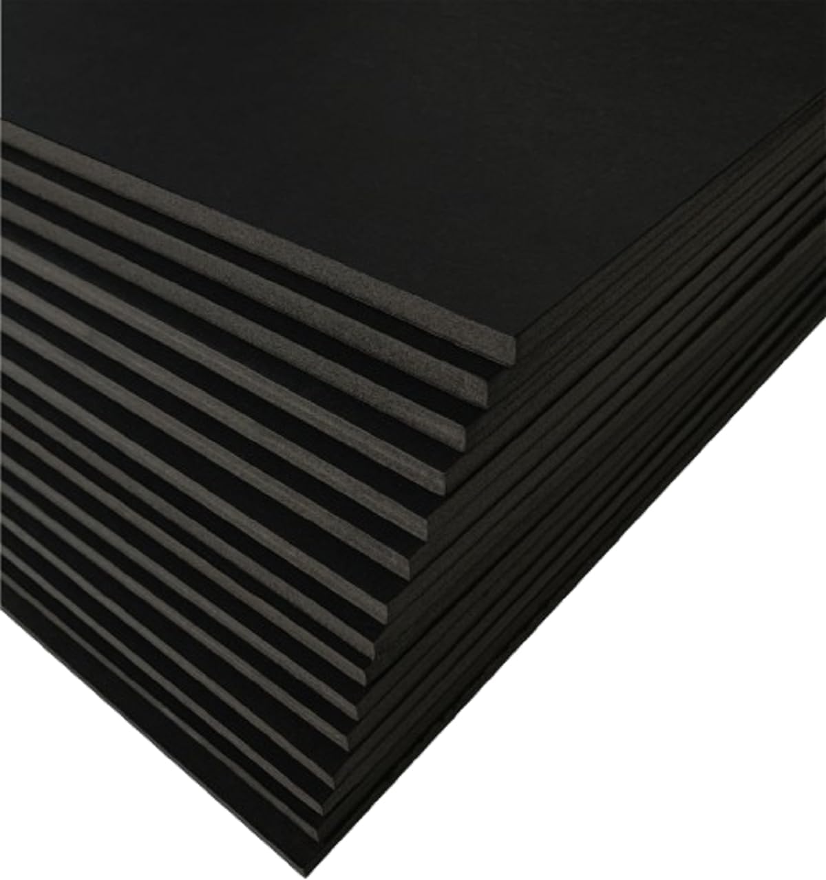 15 Pack Foam Board | Black Foam Board 3/16 Inch Thick Black Core Mat | Backing Board for Presentations, Signboards, Arts, Display and Crafts with Double-Sided Sheet - 20x30 Inches