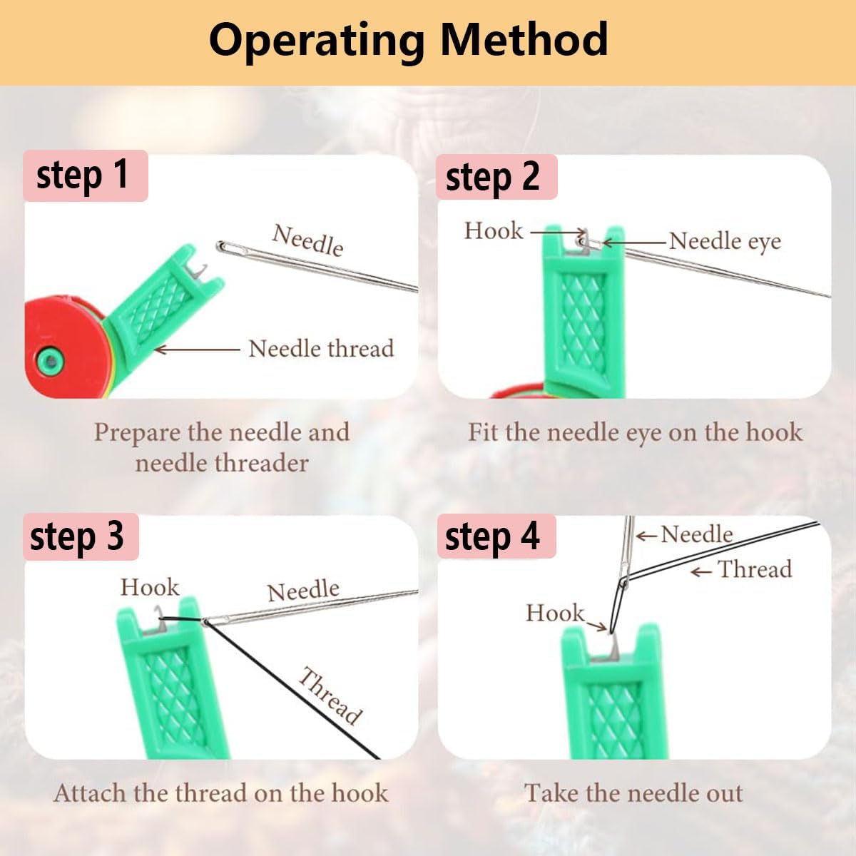 Automatic Needle Threader Set New Sewing Machine Accessories Plastic Auto Needle Threading Device Gifts for Mom and Neighbours (15 Pieces)