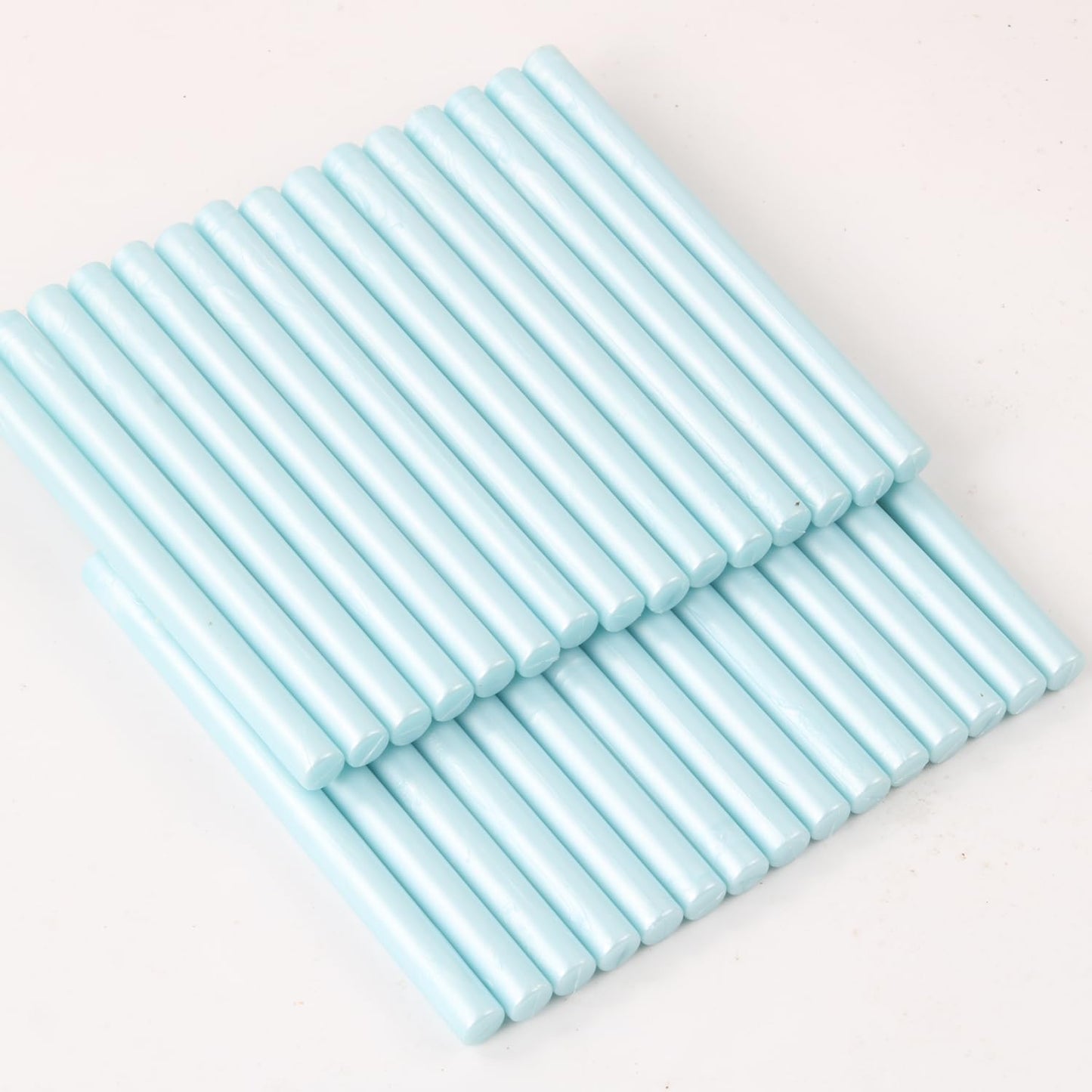 Light Blue Wax Seal Sticks, 30pcs Sealing Wax Sticks, HOSEALING Glue Gun Wax Seal Sticks for Wax Seal Stamp, Premium Sealing Wax for Wedding Invitations, Letter, Envelope (Mini Size)