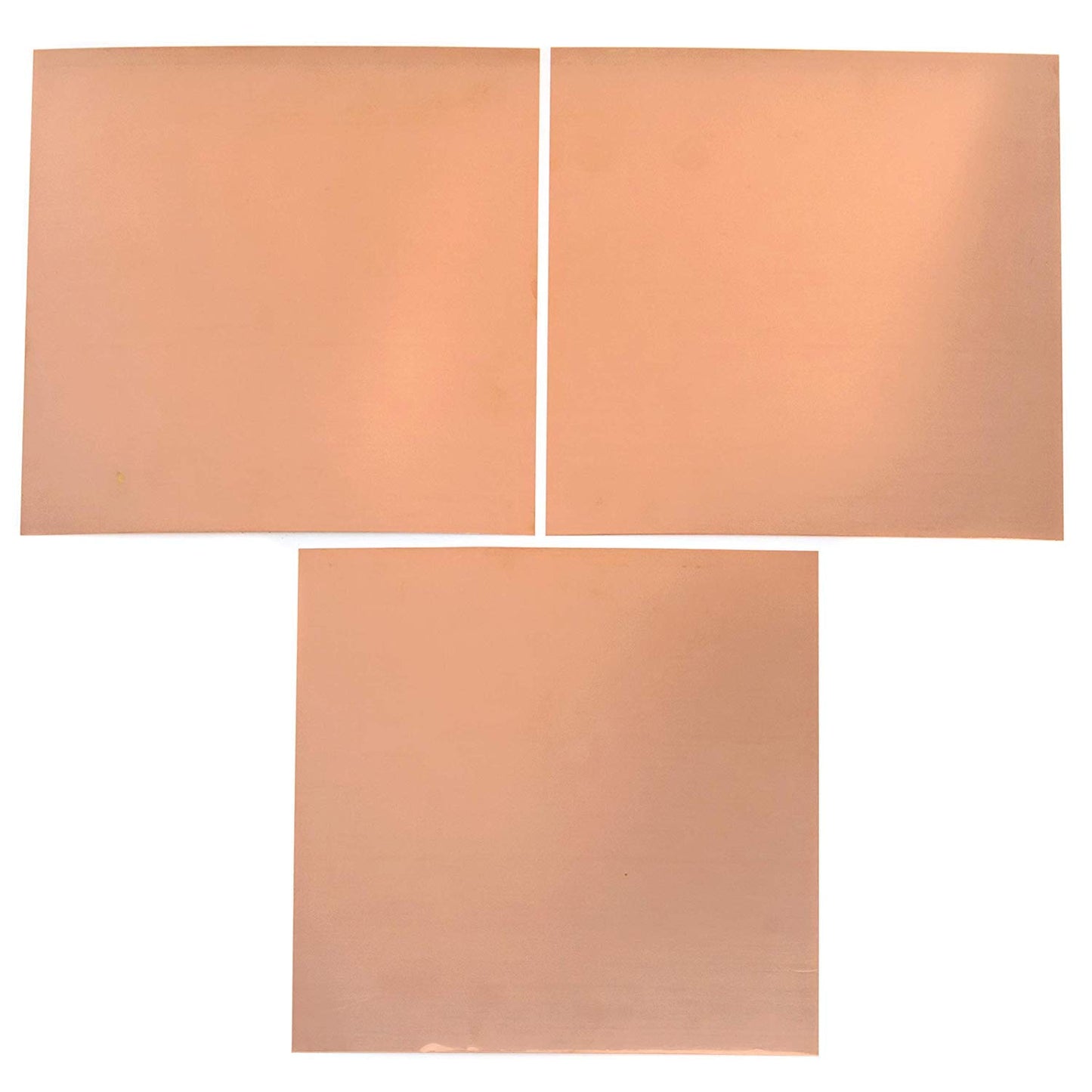 EAGLE 1: 12" x 12" 26 Gauge Sheet Metal Squares (3 Pack Per Order, Multiple Colors) Great for Arts, Crafts, DIY Home or Work Projects (6" X 6", Copper)
