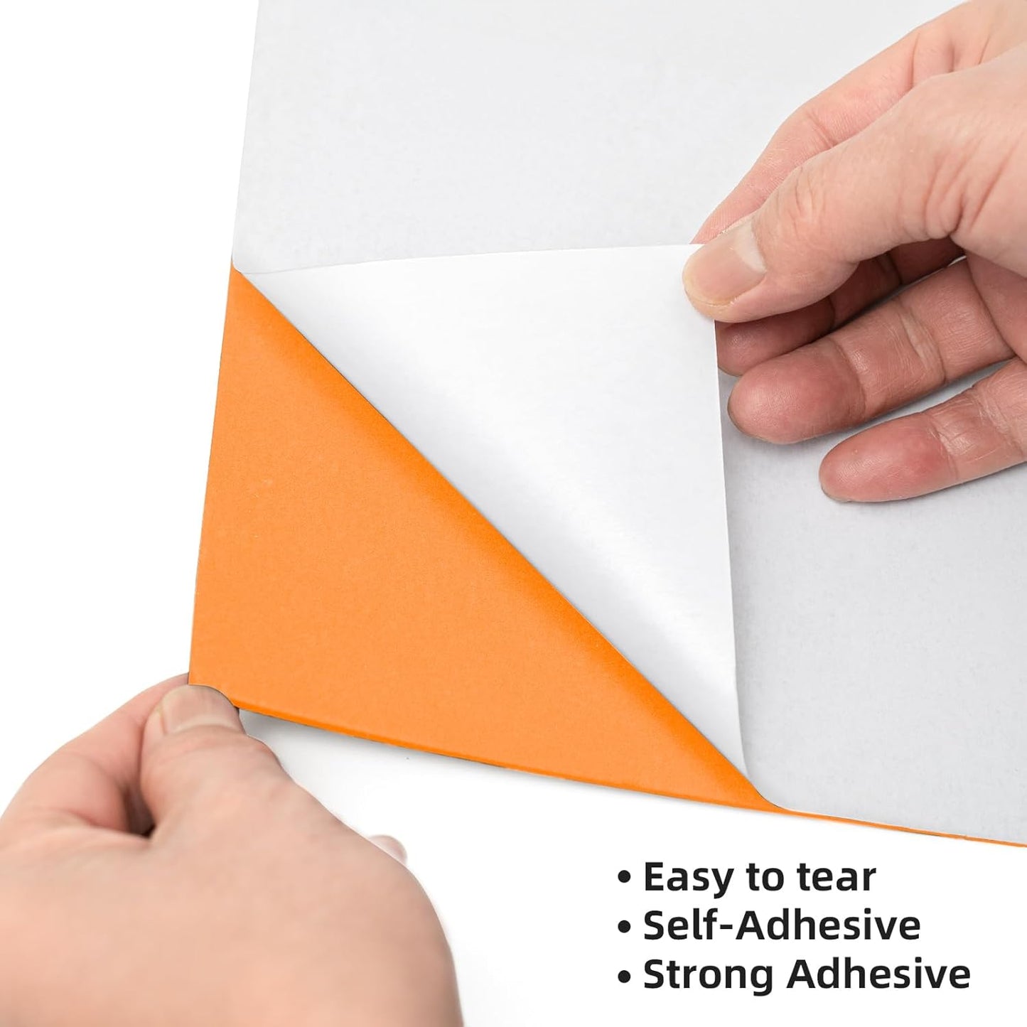 MEARCOOH Self Adhesive Foam Sheets, Orange 9x12 Inch 2mm Sticky Eva Foam Paper for Crafts Cardmaking Photo Frames Classroom Scrapbooking Christmas Crafts (Orange 10 Sheets)