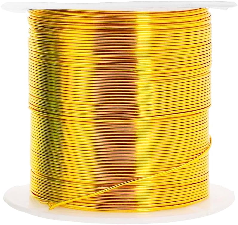 Mandala Crafts 18 Gauge Anodized Aluminum Craft Wire for Jewelry Making - 400 FT Colored Flexible Pastel Wire - Bendable for Bonsai Armature Crafting Sculpting
