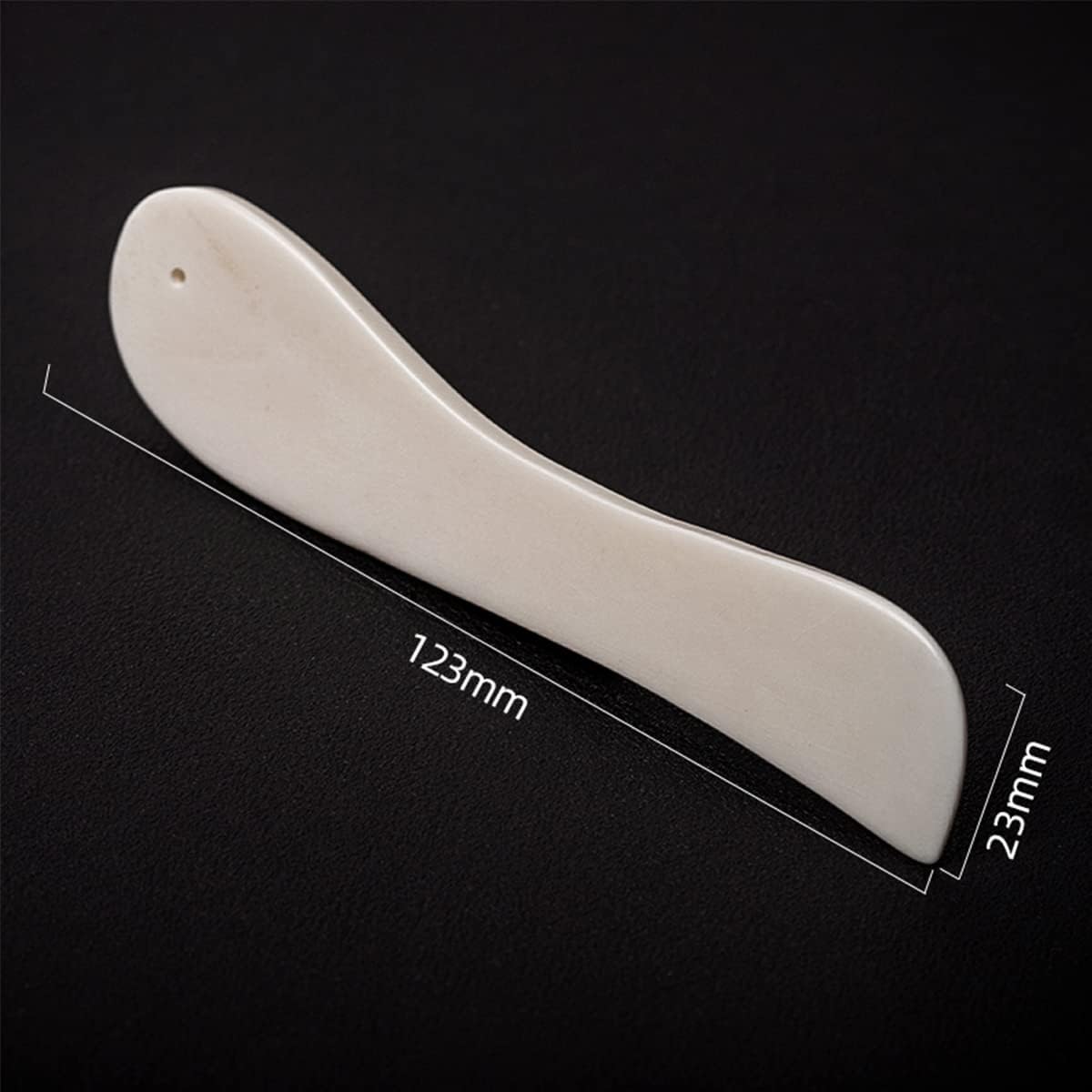 WUTA Genuine Bone Folder Leather Tools Scoring Folding Creasing Origami Paper Creaser Crafting Scrapbooking Tool for DIY Handmade Christmas Gift (2 Packs Arc Shape)