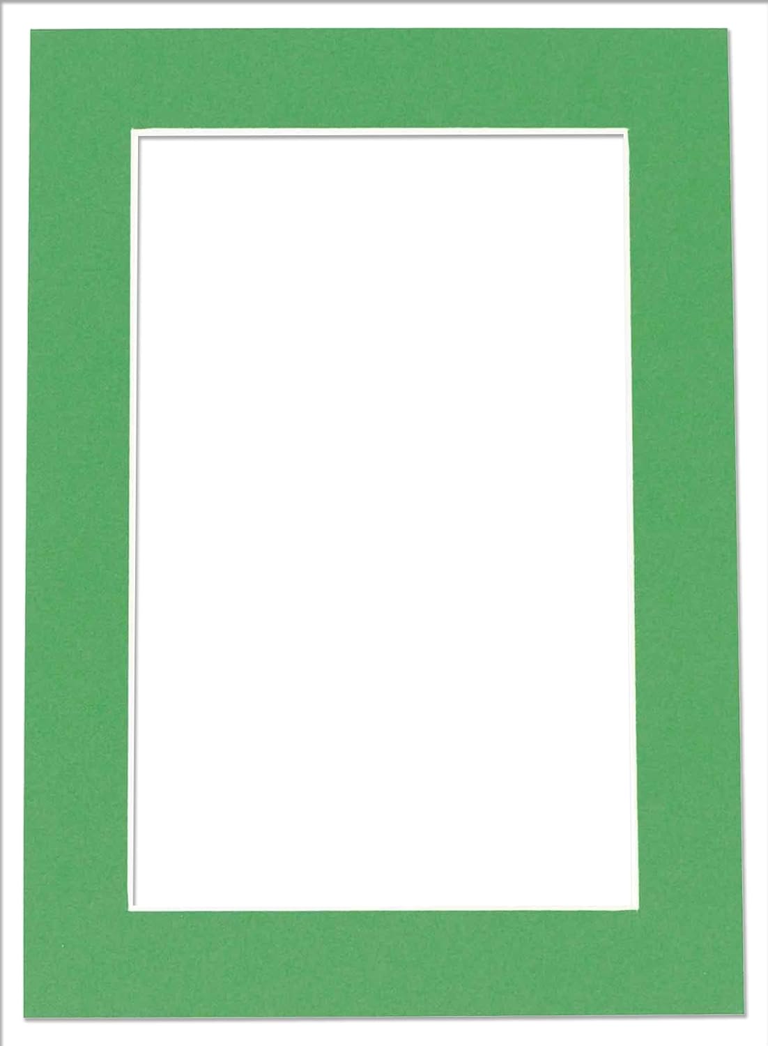 6x8 Mat for 8x10 Frame - Precut Mat Board Acid-Free Bright Green 6x8 Photo Matte Made to Fit a 8x10 Picture Frame, Premium Matboard for Family Photos, Show Kits, Art, Picture Framing, Pack of 1 Mat