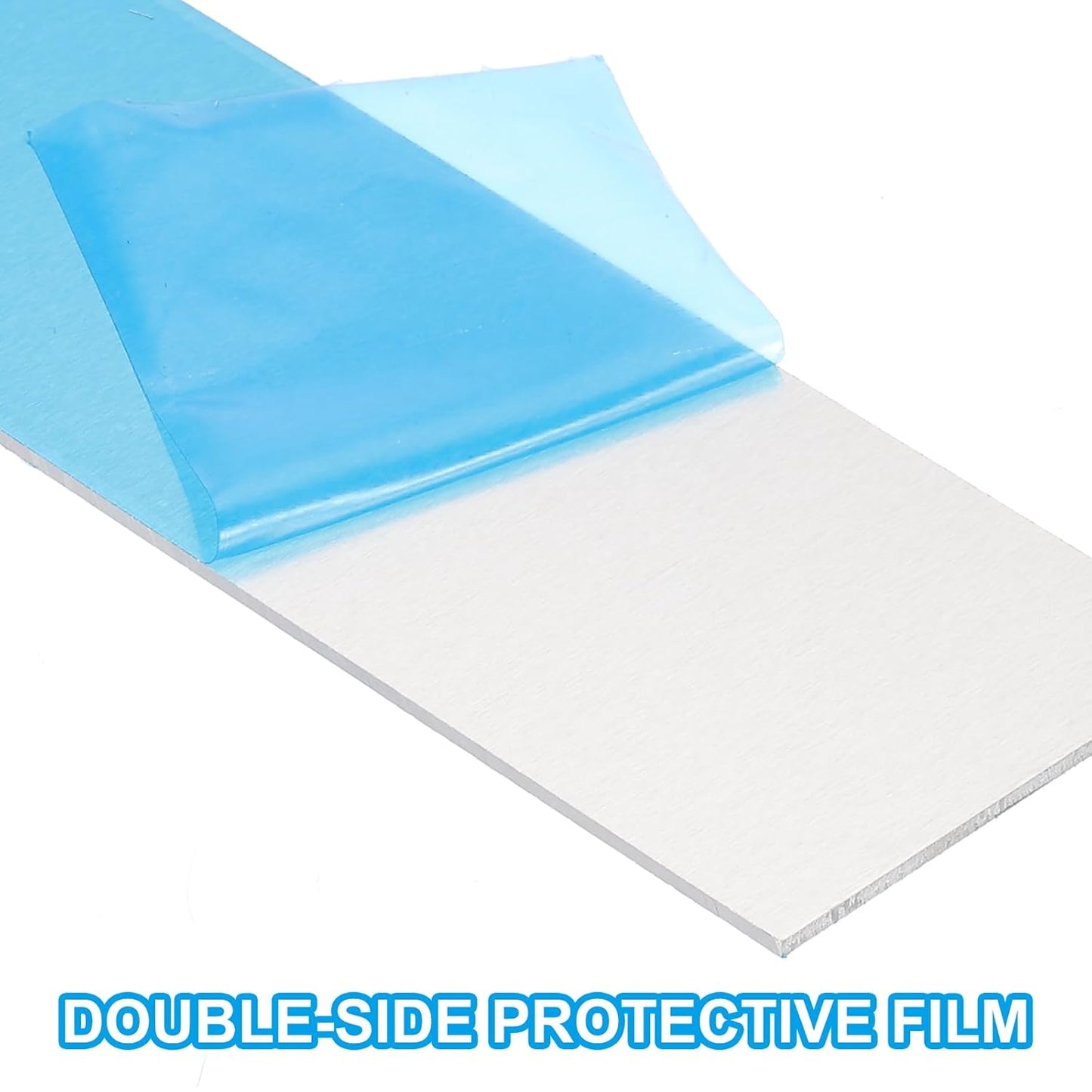 PATIKIL 6061 T651 Aluminum Sheet Metal 4 x 6 x 1/8(0.125") Inch 3Pcs Flat Plain Aluminum Plate Covered Stock with Protective Film, Heat Rectangle 3MM for Lndustry Crafting
