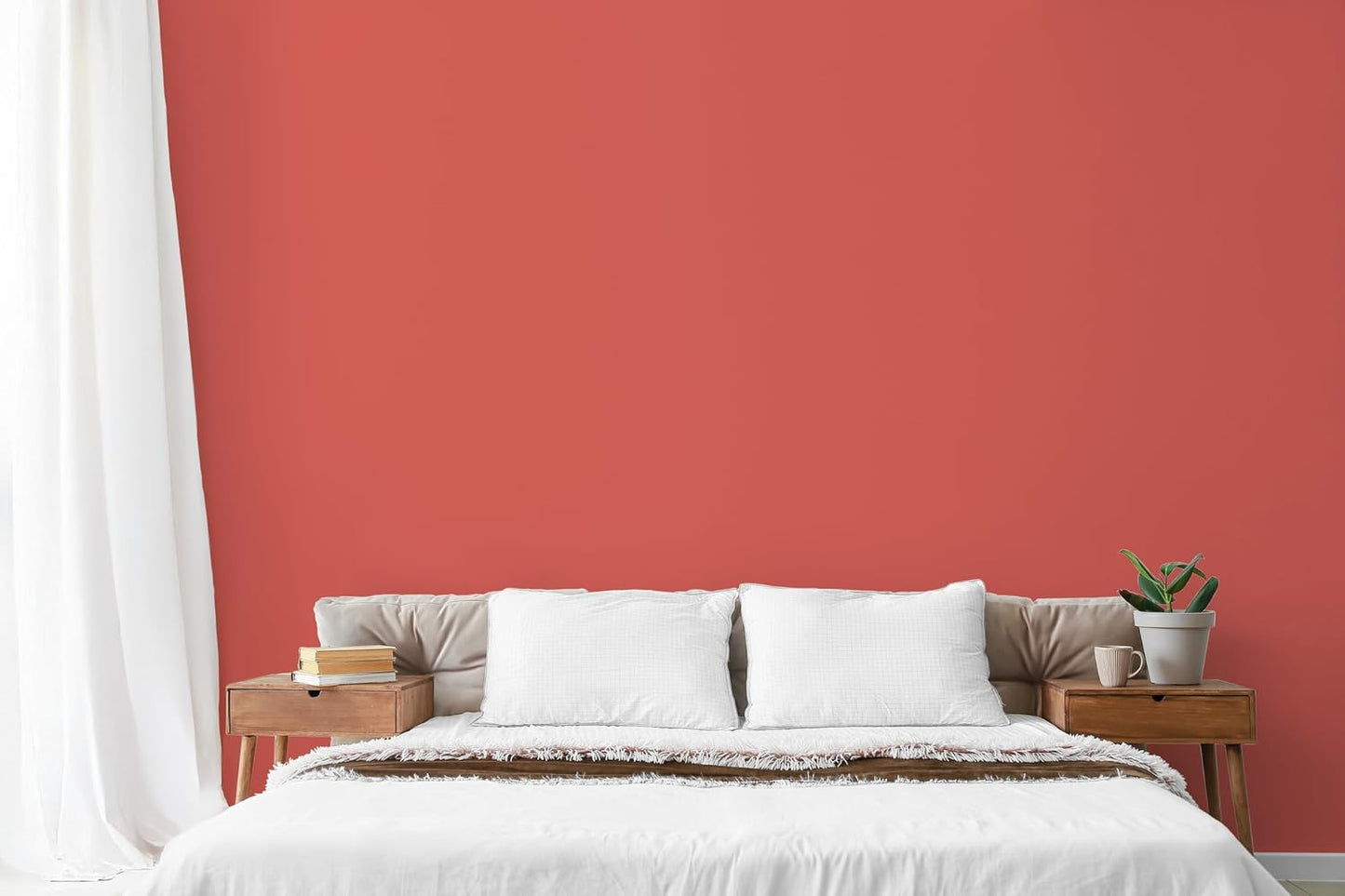 EVOLVE Paint & Primer: Environment-friendly, Low Sheen with One-coat Coverage for Interior & Exterior surfaces (Raspberry, 1-Gallon)