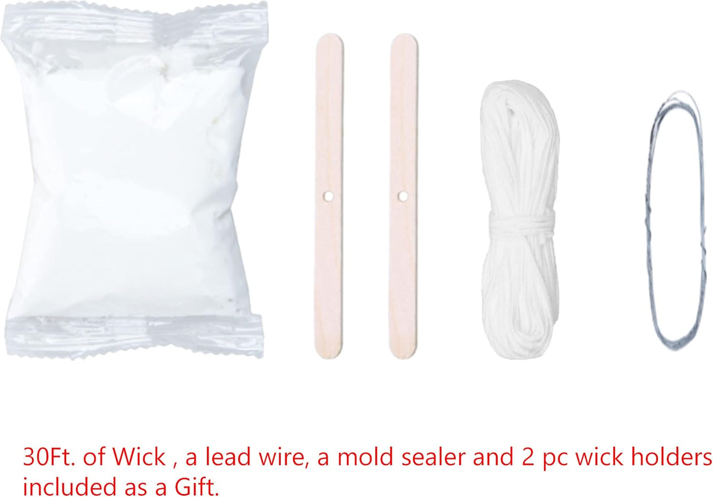 MILIVIXAY 2PCS Pillar Candle Mold -Height: 3.0inch,Diameter:2.0inch-30ft Long Wicks, 2pcs Wick Holders, a Mold Sealer and a Lead Wire Included as a Gift.