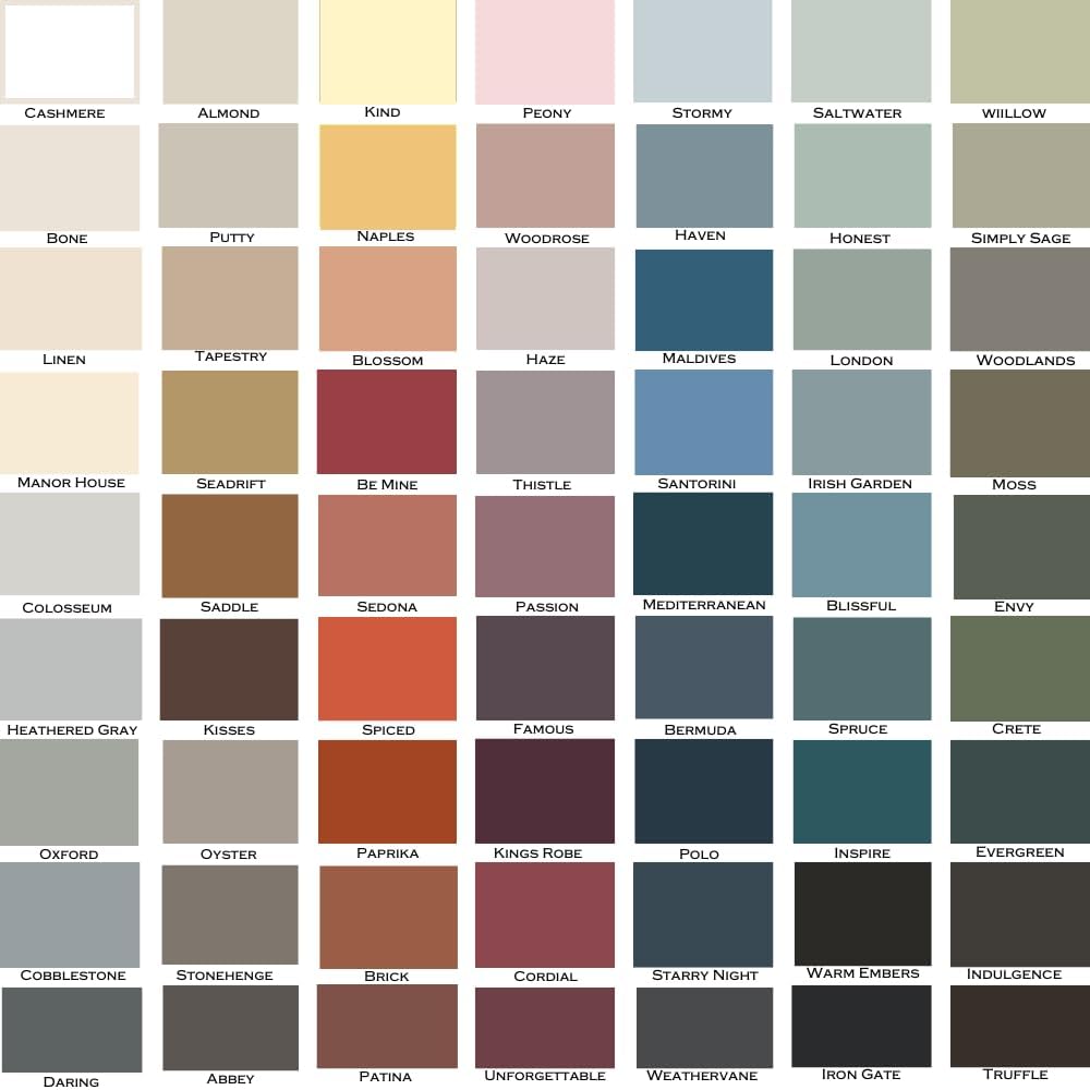 ALL-IN-ONE Paint, Durable cabinet and furniture paint. Built in primer and top coat, no sanding needed. Includes our 30 featured color card - Thistle (gray purple), Gallon