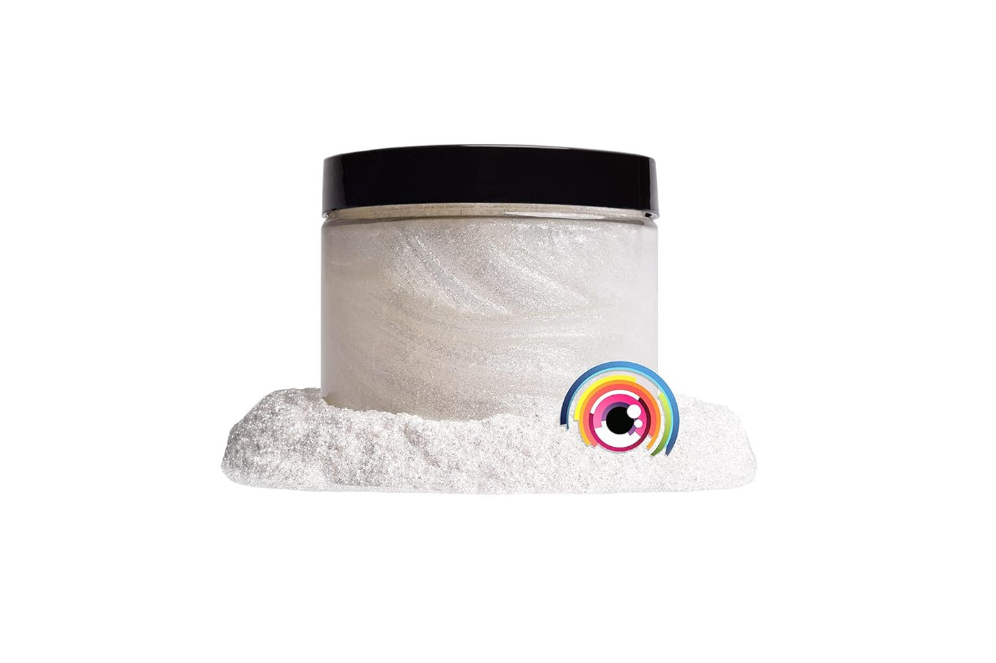 Eye Candy Pigments Premium Ghost Mica Powder - Glimmer White (50gr) - for Epoxy, Resin, Soap, Paint, Woodworking, Acrylic Pouring, Bath Bombs, Fishing Lures - DIY Arts and Crafts Additive