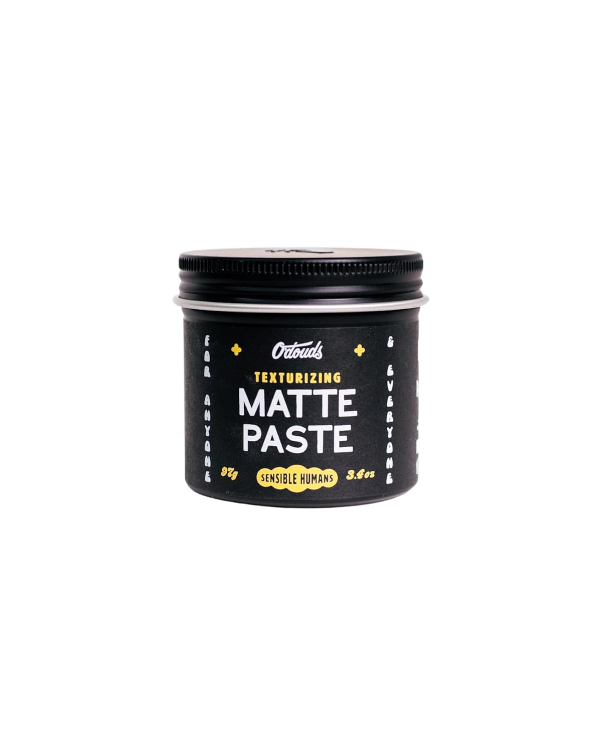 O'Douds Matte Paste - Natural Styling Clay for Men - Strong Hold for Maximum Volume & Texture with Matte Finish - Vegan & Plant-Based - Labdanum & Lime Scent (4oz)