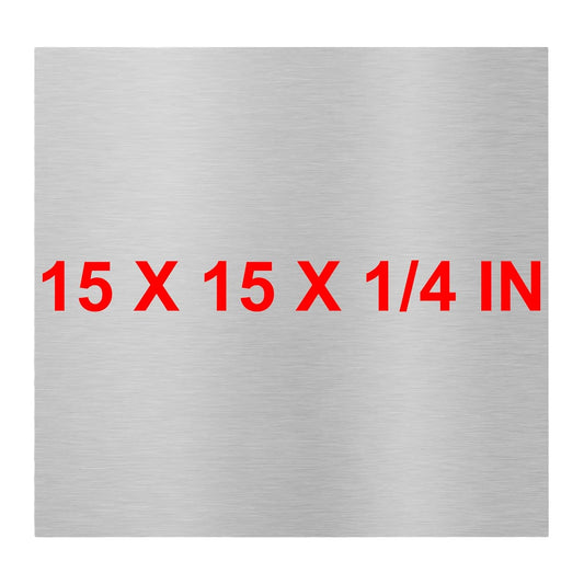 6061 T651 Aluminum Sheet Metal 15 x 15 x 1/4 Inch Flat Plain Aluminum Plate Covered with Protective Film, Heat Treatable Rectangle 6MM Aluminum Metal Plate for Industrial, Crafting