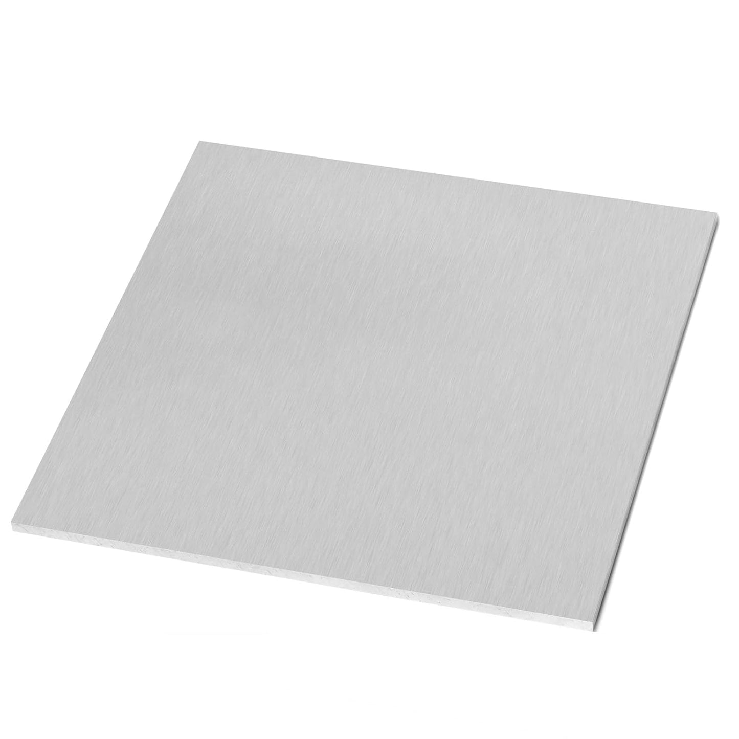 6061 T651 Aluminum Sheet Metal 10" x 10" x 1/4" Inch Flat Plain Thick Aluminum Plate Covered with Protective Film, 6MM Heat Treatable Rectangle Aluminum Metal Plate for Crafting, Industrial