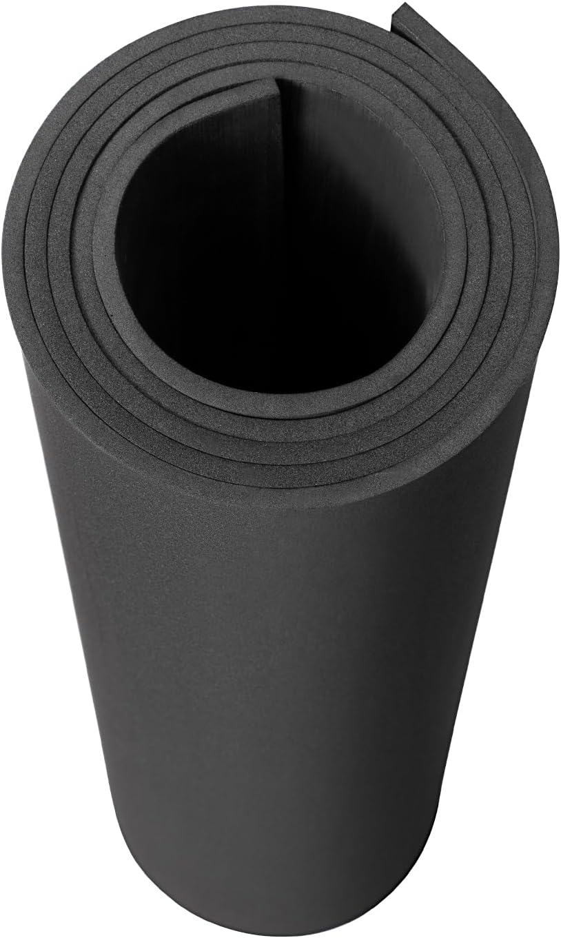 AMZQNART EVA Foam, Cosplay Foam Roll, Size 5mm Thick 39 x 59in (16sqft) Suitable for Large Foam Cosplay Modeling, DIY Projects, Crafts, Ultra High Density 90 kg/m3. Black