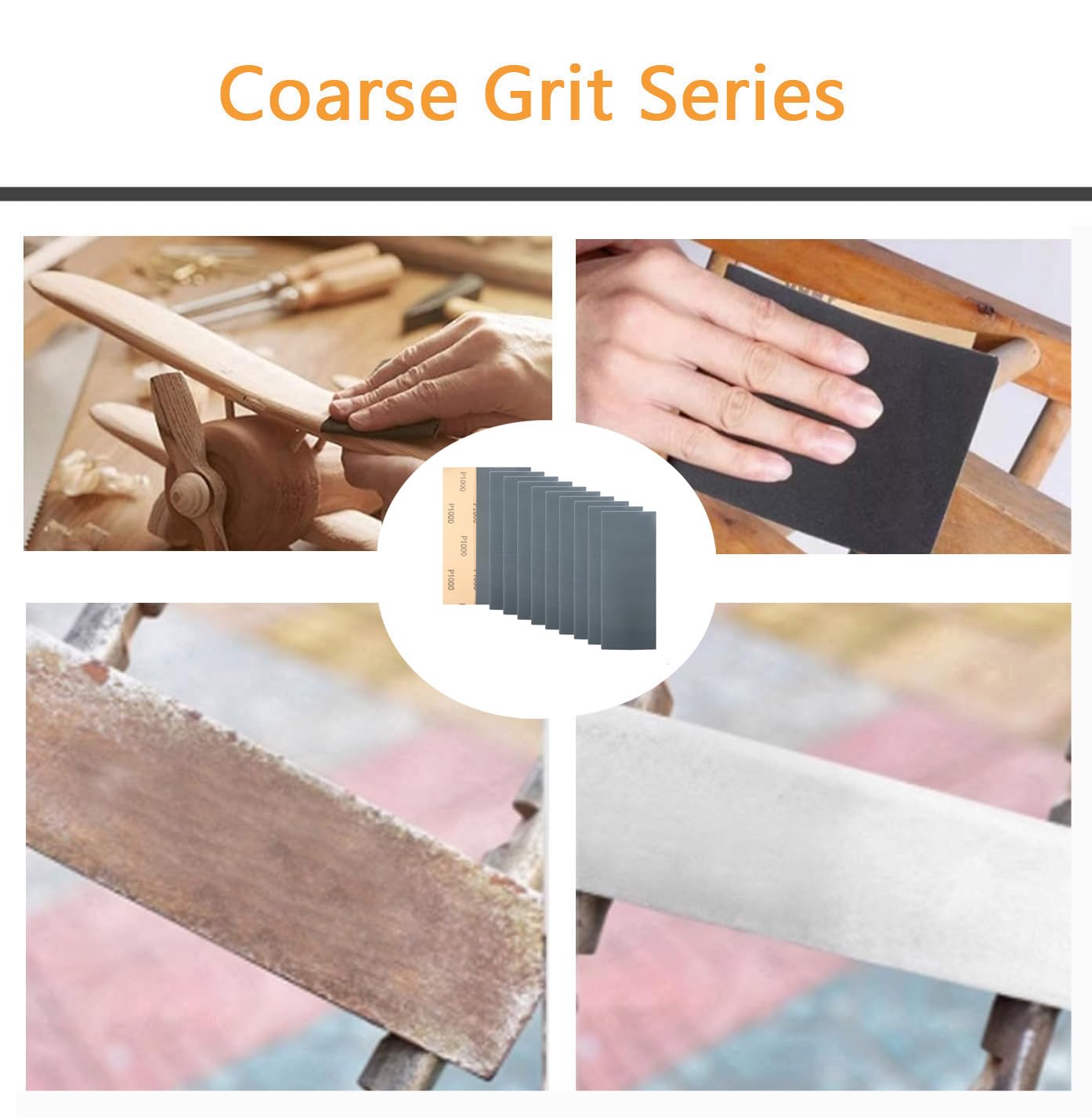 30Pcs 9 x 3.6 Inchs 1000 Grit Wet and Dry Handmade Universal Sanding Sheets, Suitable for Woodworking Furniture/Automobiles/Metal/Lacquer Polishing Sandpaper