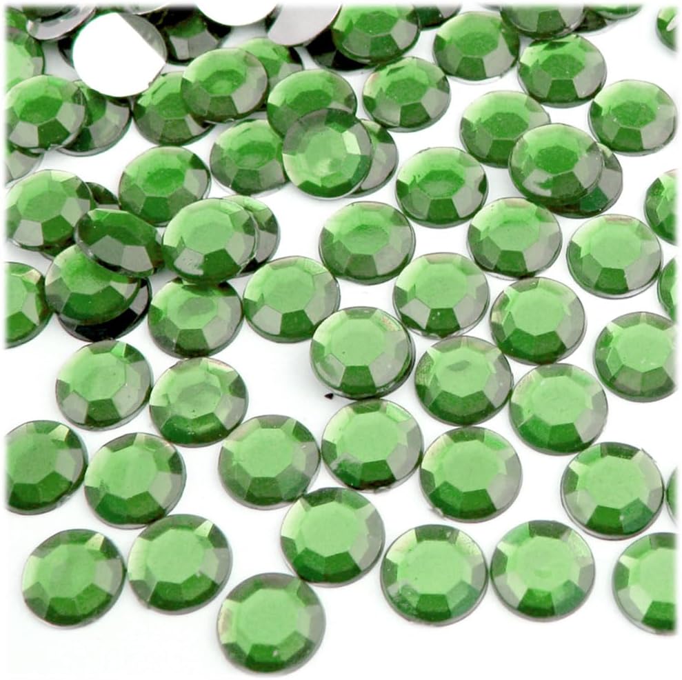 The Crafts Outlet 144pc Rhinestones Round 10mm - Flatback Hot Pink or Rose HPK