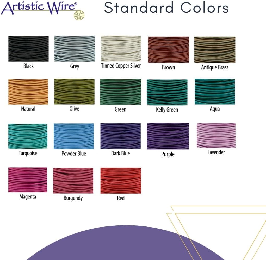 Artistic Wire, 18 Gauge Tarnish Resistant Brass Craft Wire, 10 yd