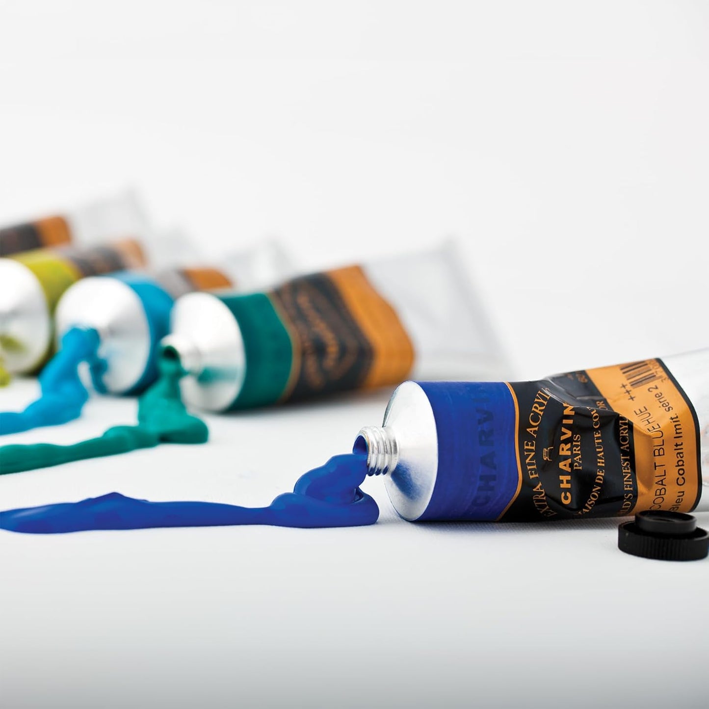 Charvin Extra Fine Professional Acrylic Paint Set for Artists, Sea Landscape - Bonjour Set of 9, 20 ml Tubes, Triple-Milled, Lightfast Pigments, Artist Acrylic Paints in Nature-Inspired Hues