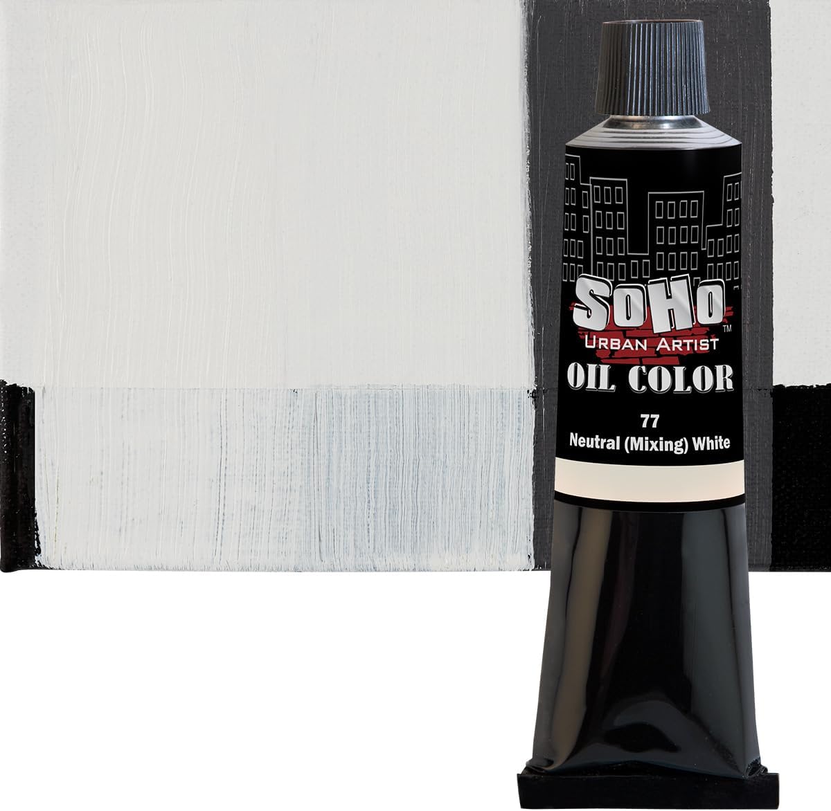 Soho Urban Artist Oil Paint - Neutral White (Mixing), 170 ml Tube - Best Valued Oil Colors for Painting, Excellent Pigment Load