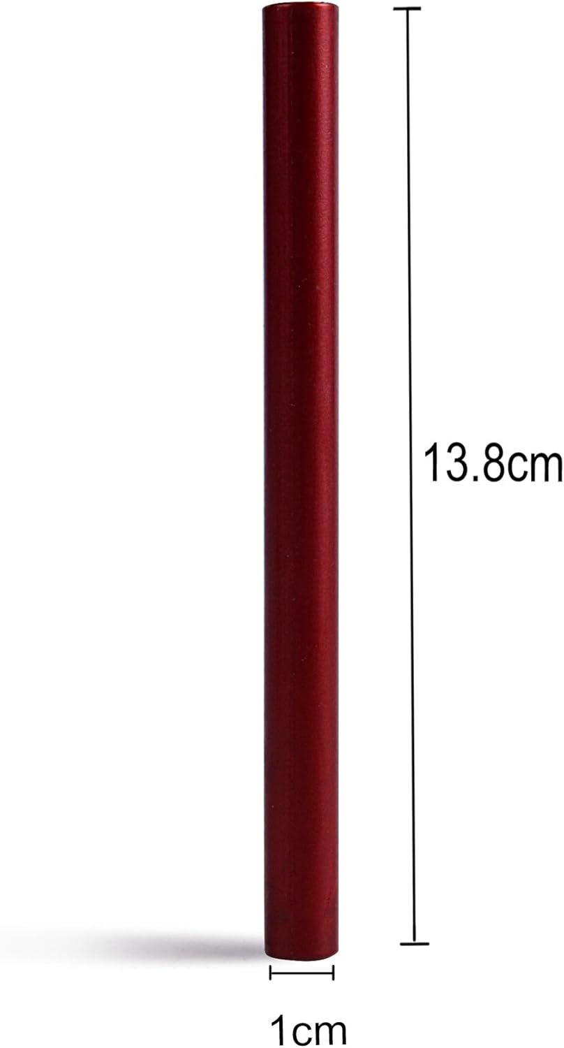 Sealing Wax Rod Sparkles Blood Red for Large Size Glue Gun - Pack of 12