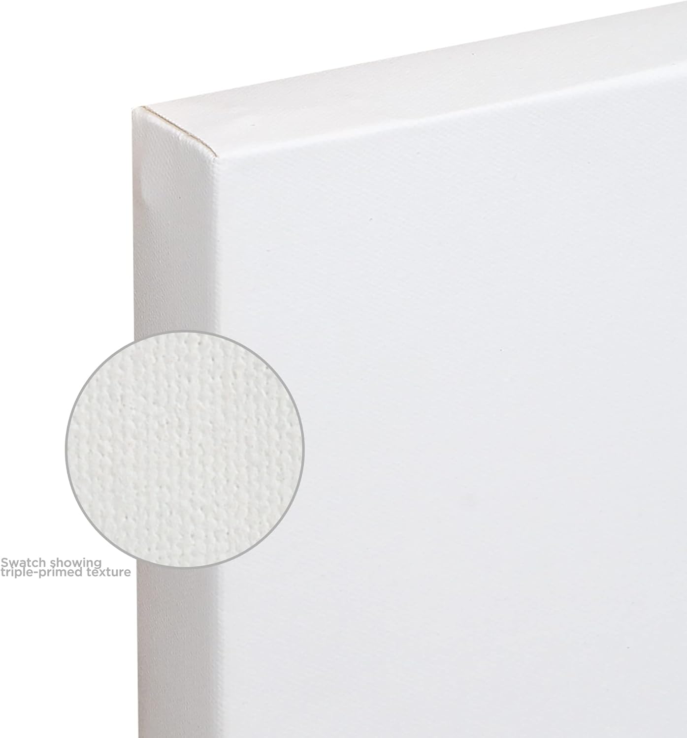 Creative Mark The Edge Deluxe Cotton 1-1/2" Deep Stretched Canvas for Painting, 6x42 Pack of 3, 14oz. Primed Weight, Universal Archival Priming, Medium Tooth, Hand-Stretched Canvas for Painters