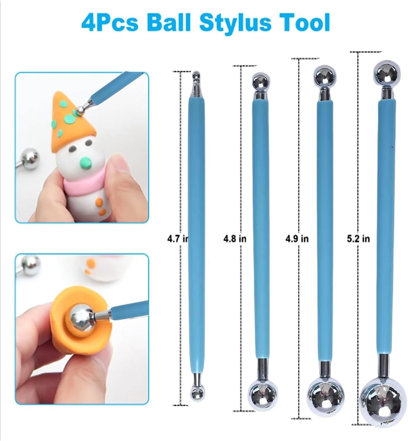 26 PCS Upgraded Polymer Clay Tools, Clay Sculpting, Acrylic Roller Pin, Polymer Clay Cutters Dotting Tools, Rectangle Sheet Press Board Wire Texture Set Needle Detail Modelling Supplies