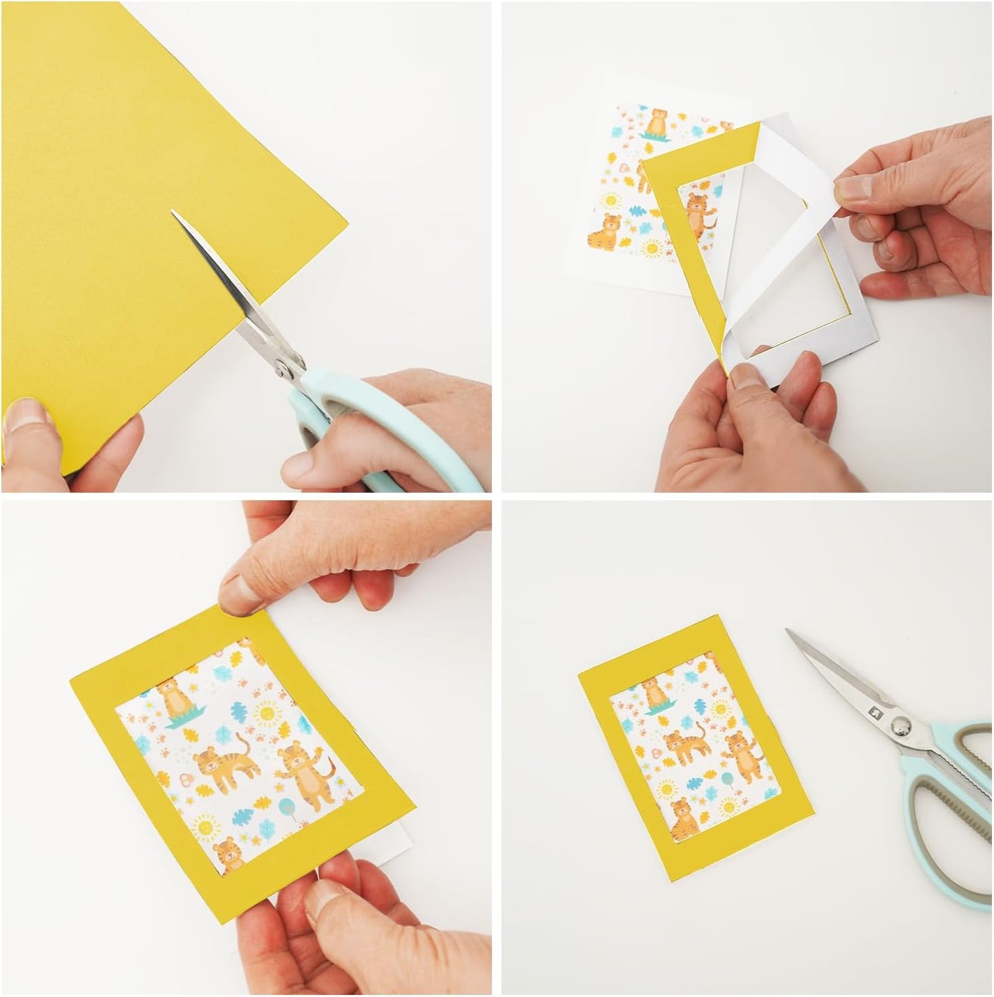 MEARCOOH Self Adhesive Foam Sheets, Yellow 9x12 Inch 2mm Sticky Eva Foam Paper for Crafts Cardmaking Photo Frames Classroom Scrapbooking Christmas Crafts (Yellow 10 Sheets)