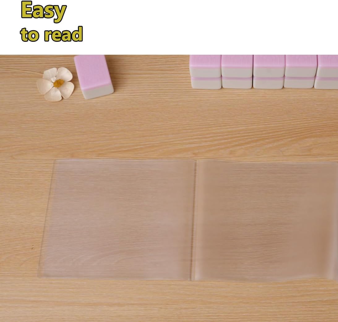 aoG Mahjong Card Holder, Standard Print, 1 Pcs, for Mah Jongg Hands and Rules, Non Glare, PVC Plastic, Soft, Durable, 2025