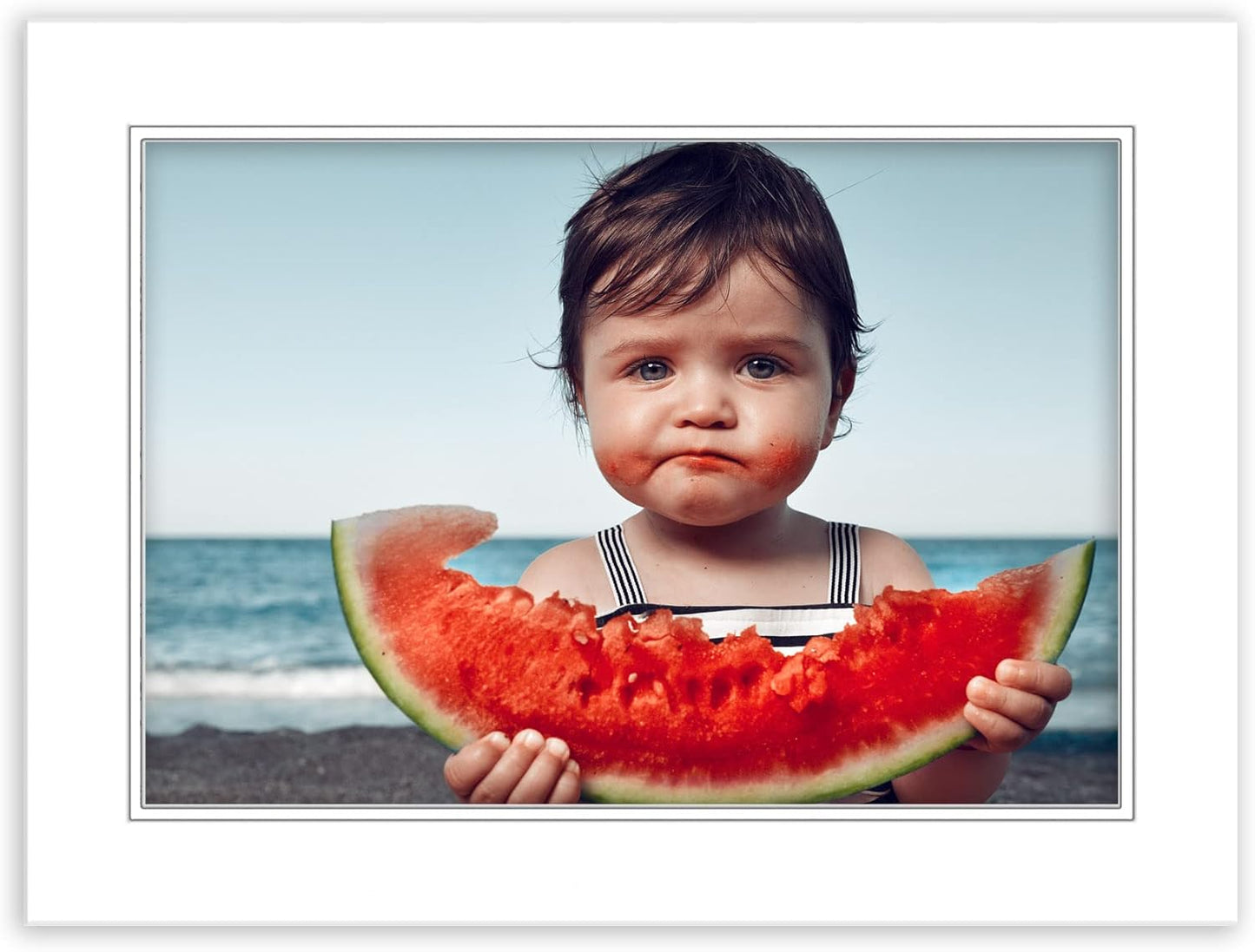 22x28 Mat for 16x20 Photo - Precut White on White Double Mat Picture Matboard for Frames Measuring 22 x 28 Inches - Bevel Cut Matte to Display Art Measuring 16 x 20 Inches - Acid Free ONE MAT