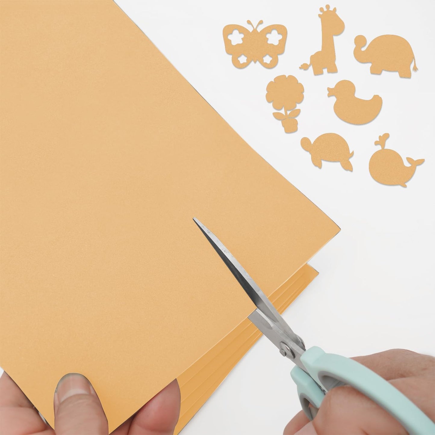 MEARCOOH Self Adhesive Foam Sheets, Khika 9x12 Inch 2mm Sticky Eva Foam Paper for Crafts Cardmaking Photo Frames Classroom Scrapbooking Christmas Crafts (Khika 10 Sheets)