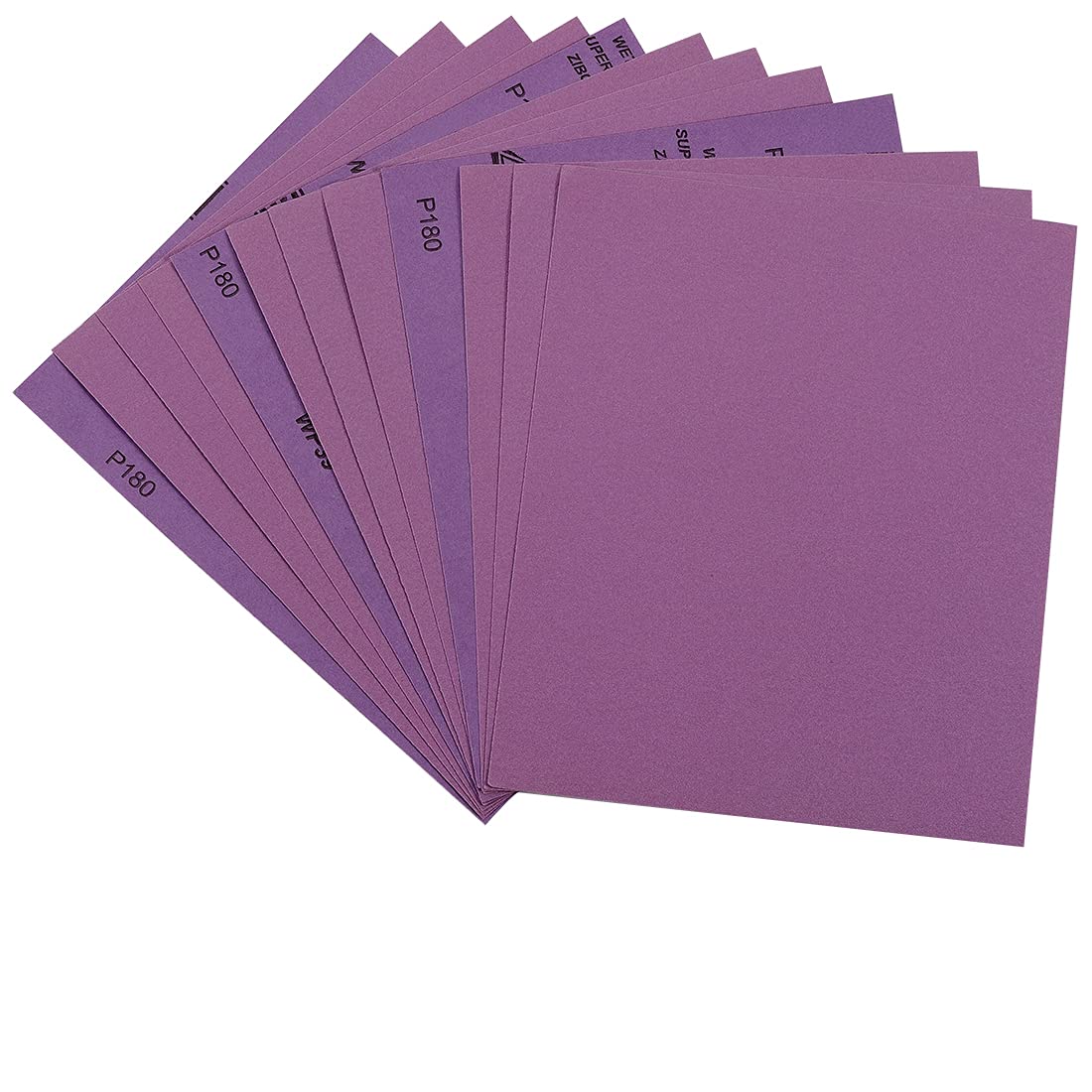 Sandpaper 180 Grit, Wet Dry Sanding Sheets 9 x 11 Inch, Advanced White Fused Alumina Abrasive Sander Paper for Wood Furniture Finishing, Metal Sanding, Automotive Polishing,12-Sheets